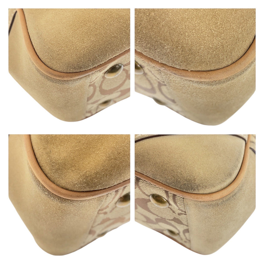 COACH Tote Bag canvas beige Signature