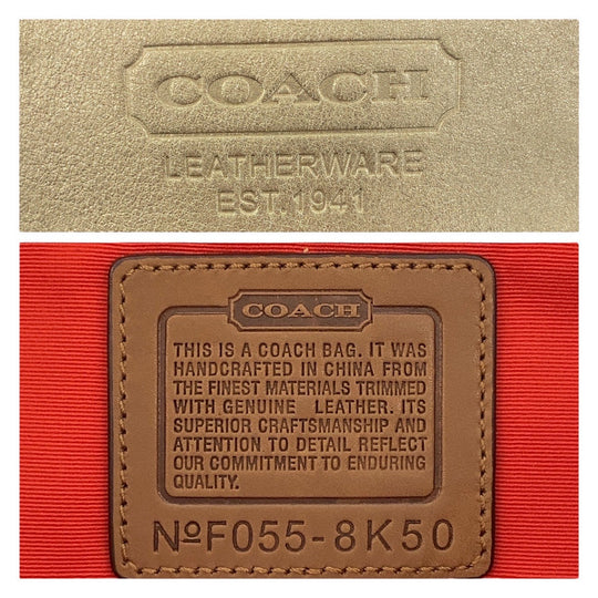 COACH Tote Bag canvas beige Signature