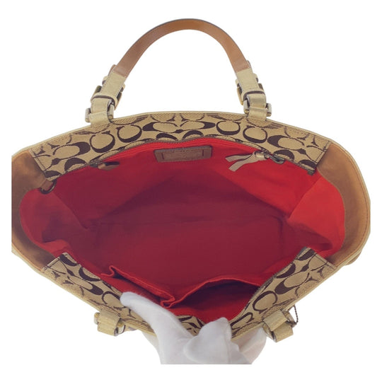 COACH Tote Bag canvas beige Signature