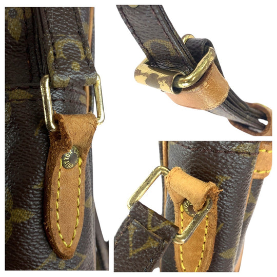LOUIS VUITTON Shoulder Bag M45266 PVC, Leather Brown Gold Metal Crossbody Shoulder Bag Messenger Bag Monogram Dunouve Women Used Authentic