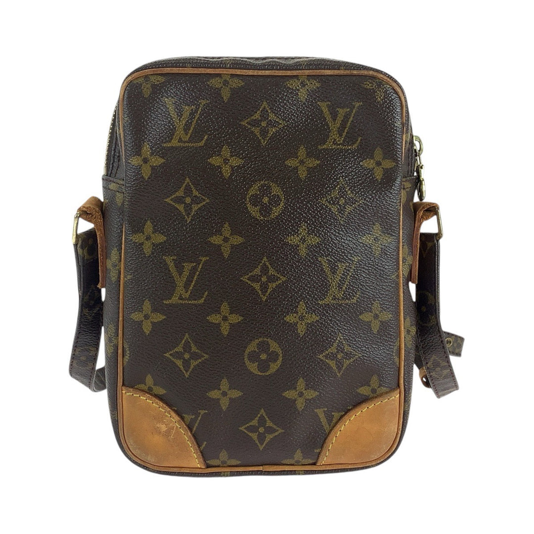 LOUIS VUITTON Shoulder Bag M45266 PVC, Leather Brown Gold Metal Crossbody Shoulder Bag Messenger Bag Monogram Dunouve Women Used Authentic