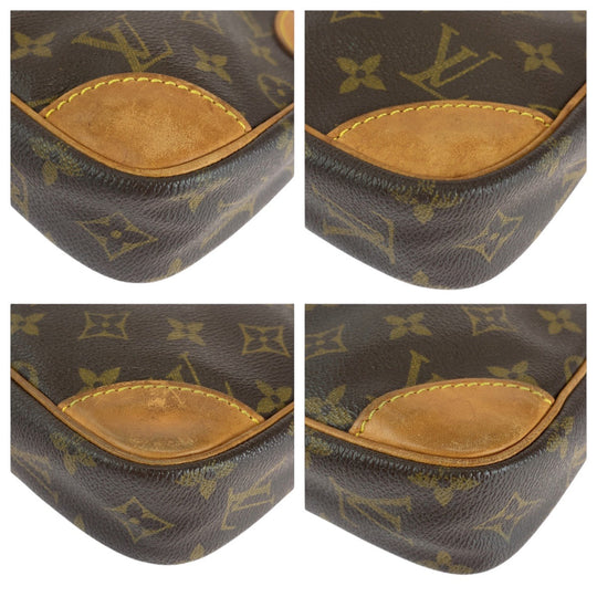 LOUIS VUITTON Shoulder Bag M45266 PVC, Leather Brown Gold Metal Crossbody Shoulder Bag Messenger Bag Monogram Dunouve Women Used Authentic