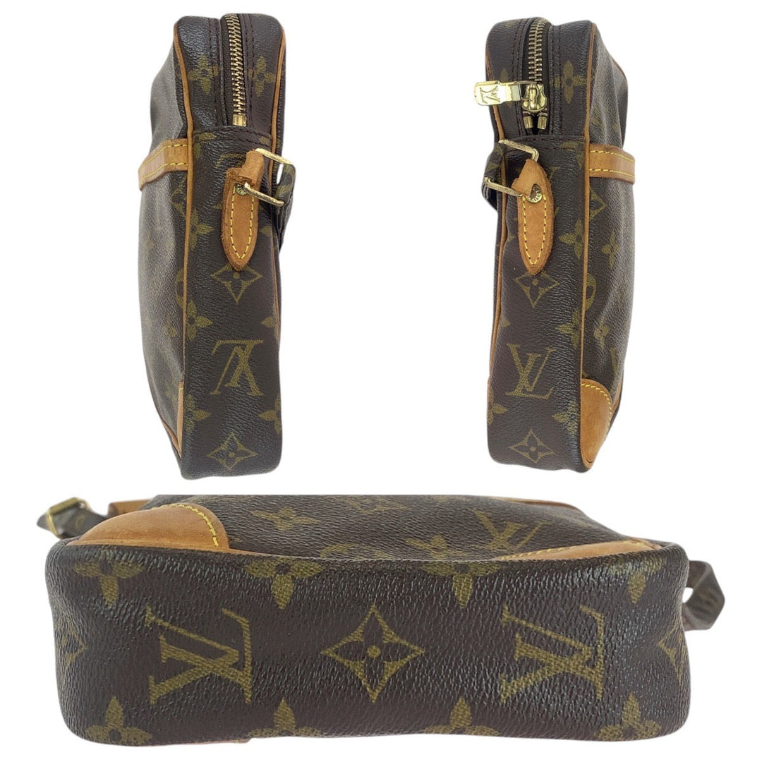 LOUIS VUITTON Shoulder Bag M45266 PVC, Leather Brown Gold Metal Crossbody Shoulder Bag Messenger Bag Monogram Dunouve Women Used Authentic