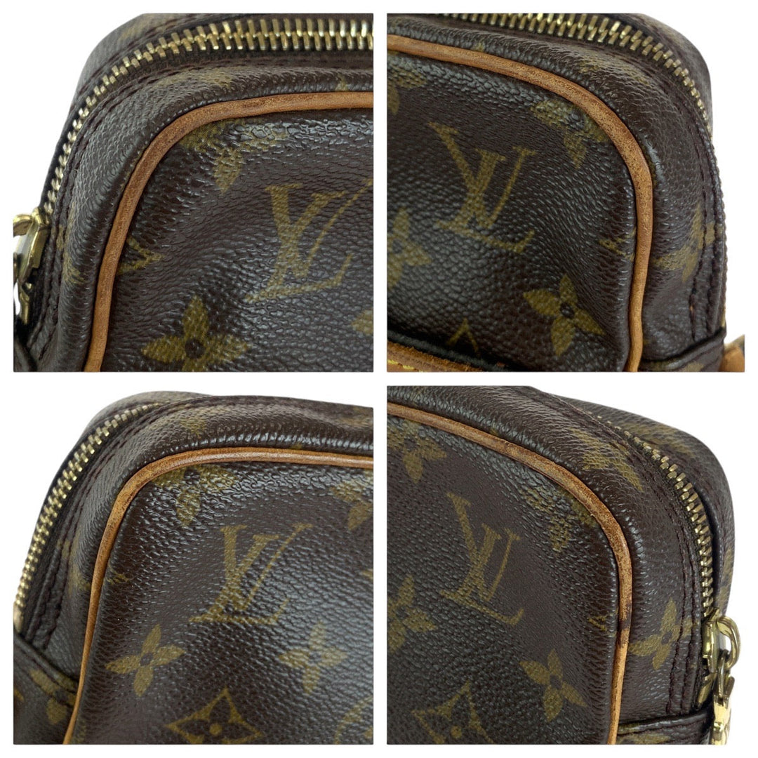 LOUIS VUITTON Shoulder Bag M45266 PVC, Leather Brown Gold Metal Crossbody Shoulder Bag Messenger Bag Monogram Dunouve Women Used Authentic