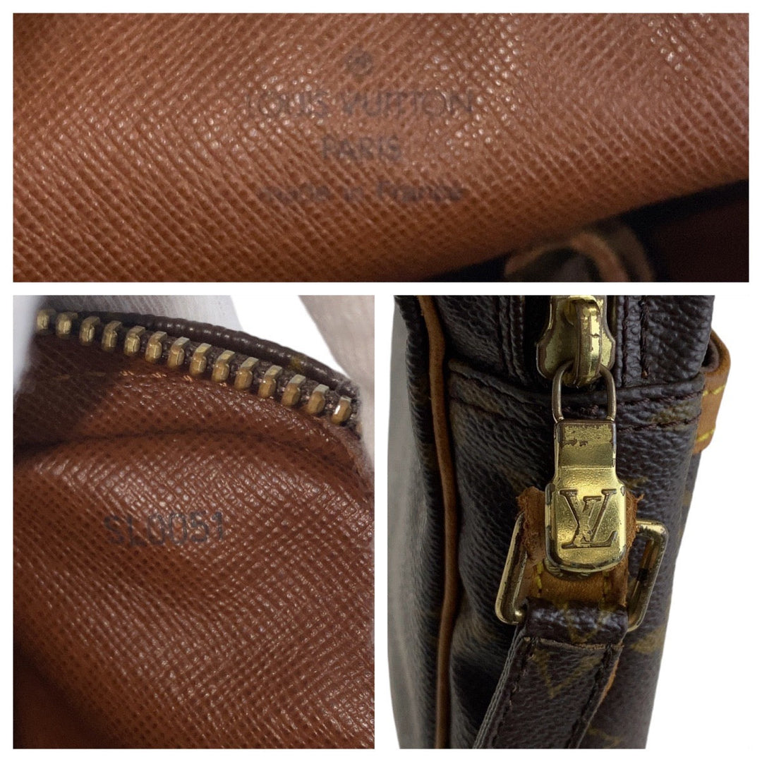 LOUIS VUITTON Shoulder Bag M45266 PVC, Leather Brown Gold Metal Crossbody Shoulder Bag Messenger Bag Monogram Dunouve Women Used Authentic