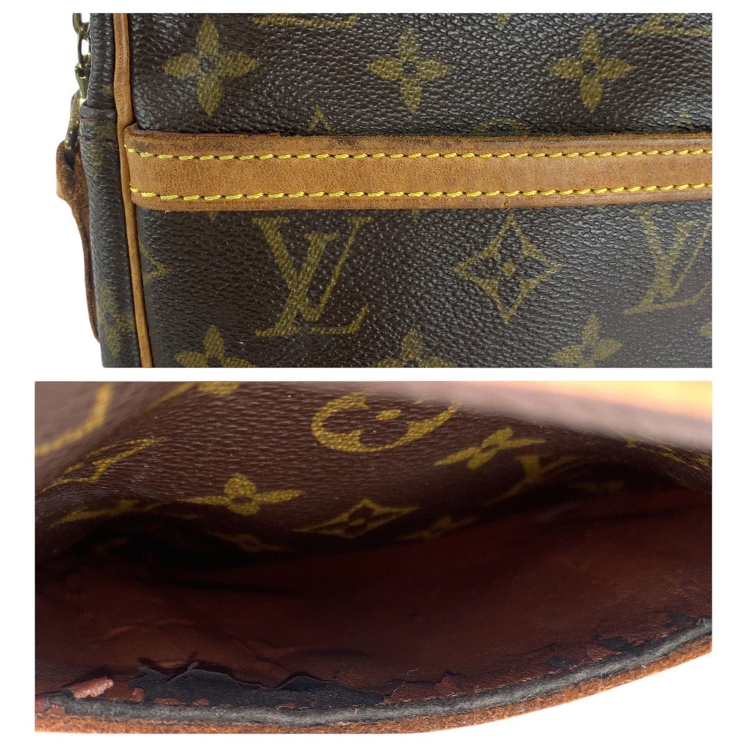 LOUIS VUITTON Shoulder Bag M45266 PVC, Leather Brown Gold Metal Crossbody Shoulder Bag Messenger Bag Monogram Dunouve Women Used Authentic