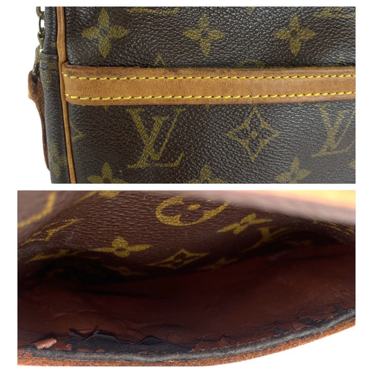 LOUIS VUITTON Shoulder Bag M45266 PVC, Leather Brown Gold Metal Crossbody Shoulder Bag Messenger Bag Monogram Dunouve Women Used Authentic