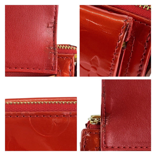 LOUIS VUITTON Shoulder Bag M91137 enamel Rouge Gold Metal Shoulder Bag Monogram Vernis Motto Women Used Authentic