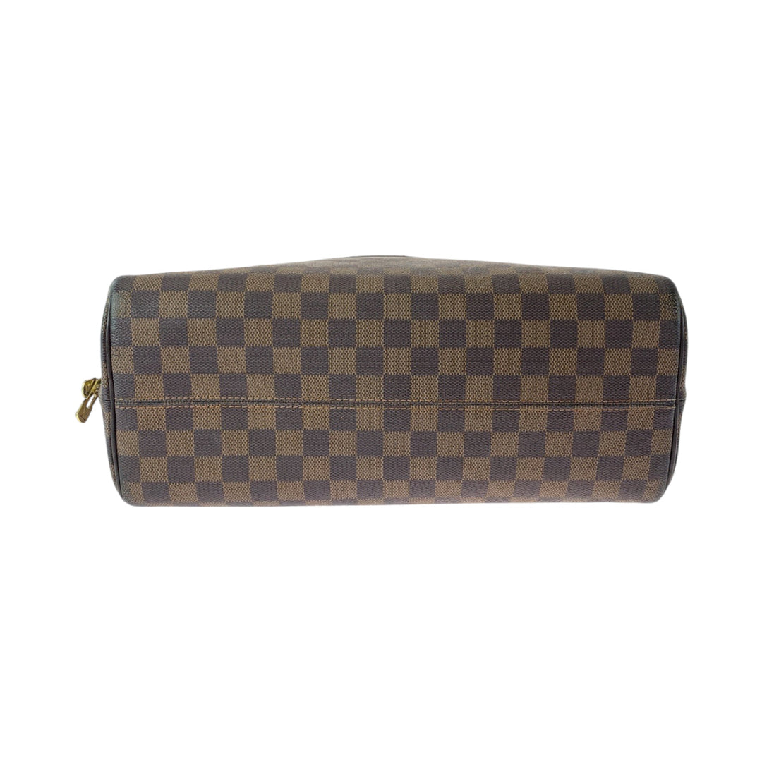 LOUIS VUITTON Handbag N41455 PVC Brown Gold Metal Handbag Boston Duffel bag Damier Ebene Nolita Women Used Authentic
