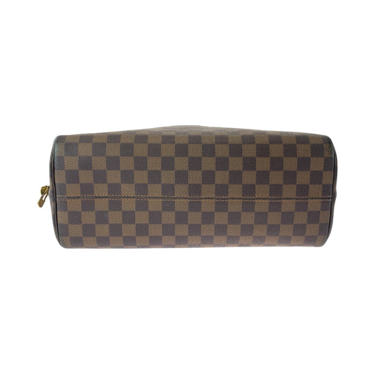 LOUIS VUITTON Handbag N41455 PVC Brown Gold Metal Handbag Boston Duffel bag Damier Ebene Nolita Women Used Authentic