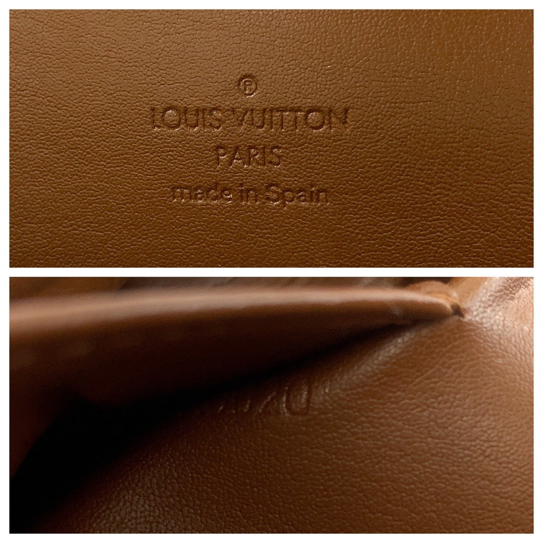 LOUIS VUITTON Shoulder Bag M91301 Patent leather Bronze Brown GoldMetal Shoulder Bag Shoulder Bag Vernis Thompson Street Women Used Authentic