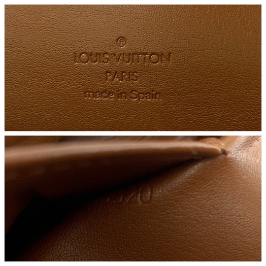 LOUIS VUITTON Shoulder Bag M91301 Patent leather Bronze Brown GoldMetal Shoulder Bag Shoulder Bag Vernis Thompson Street Women Used Authentic