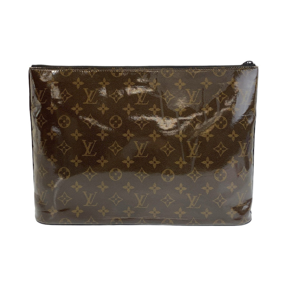 LOUIS VUITTON Clutch bag M63271 PVC Brown Clutch bag business bag Monogram Glaze pochette cosmos mens Used Authentic
