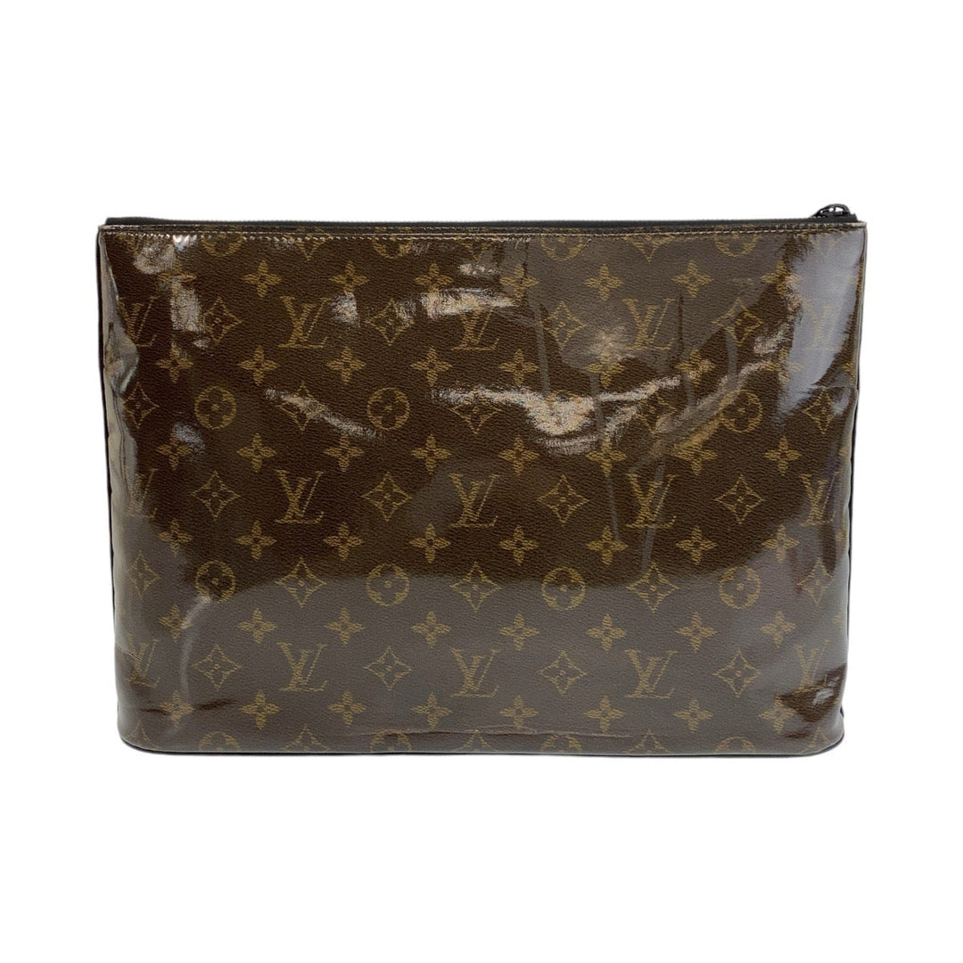 LOUIS VUITTON Clutch bag M63271 PVC Brown Clutch bag business bag Monogram Glaze pochette cosmos mens Used Authentic