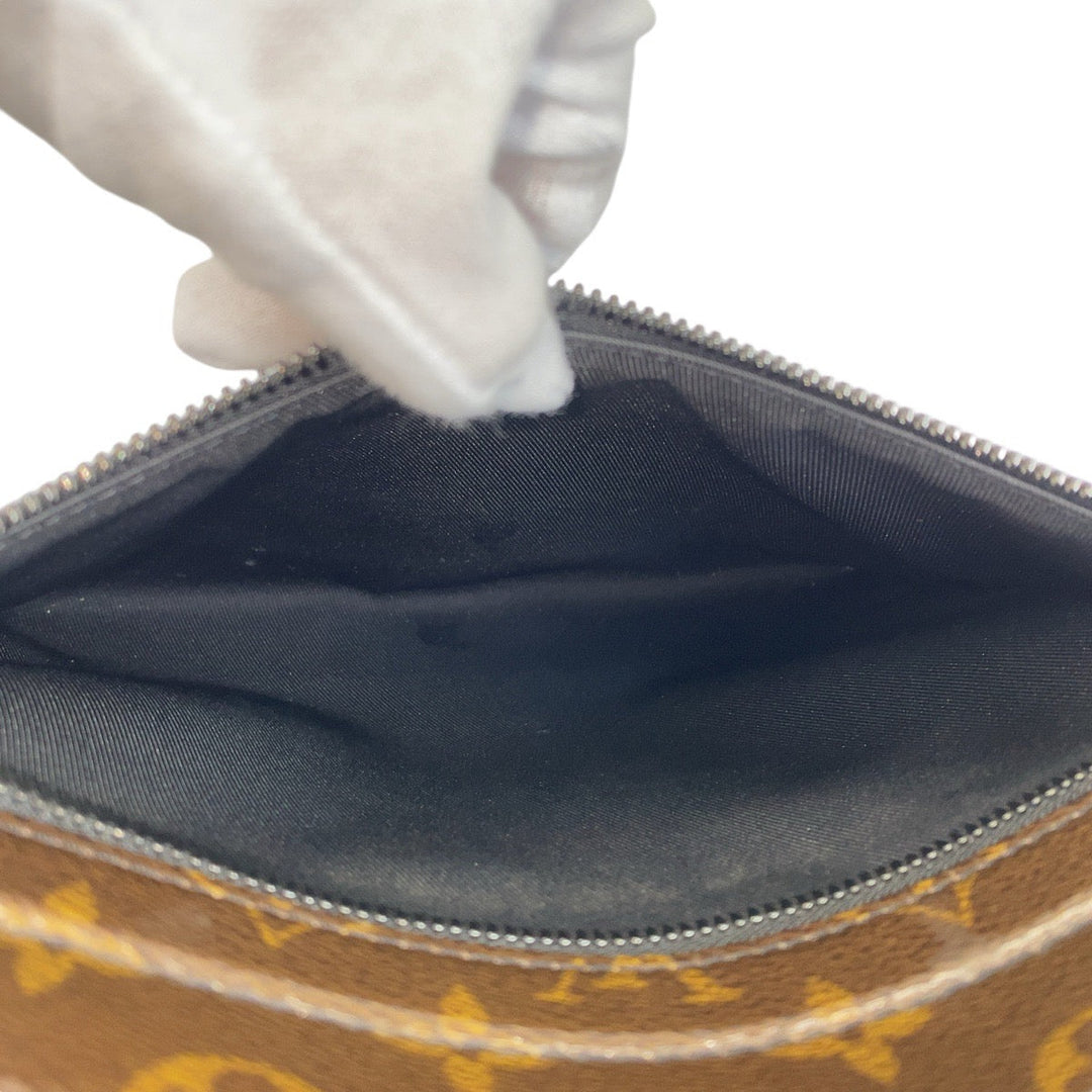 LOUIS VUITTON Clutch bag M63271 PVC Brown Clutch bag business bag Monogram Glaze pochette cosmos mens Used Authentic