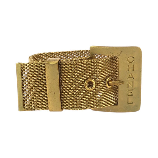 CHANEL bracelet metal gold bracelet COCO Mark Women Used Authentic