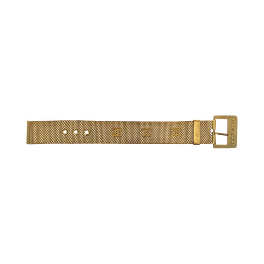 CHANEL bracelet metal gold bracelet COCO Mark Women Used Authentic