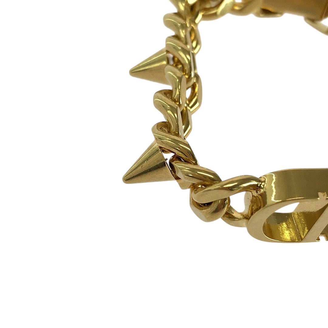 Dior bracelet plating gold bracelet 30 Montaigne CD logo Women Used Authentic