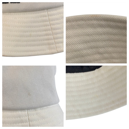 CHANEL hat cotton white M