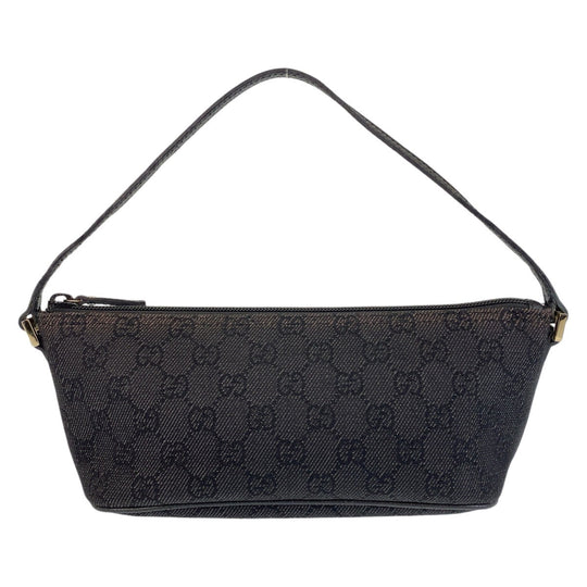GUCCI Handbag 257300 GG canvas, leather black Handbag accessory pouch Women Used Authentic
