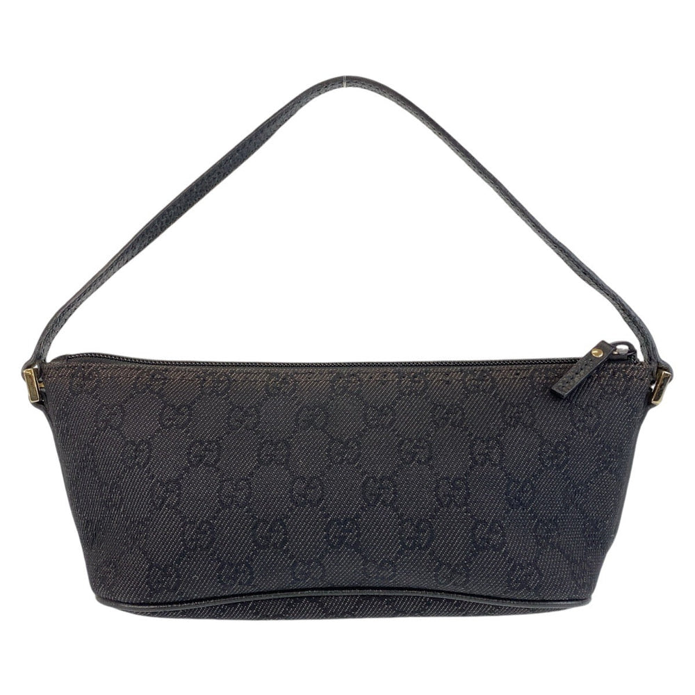 GUCCI Handbag 257300 GG canvas, leather black Handbag accessory pouch Women Used Authentic