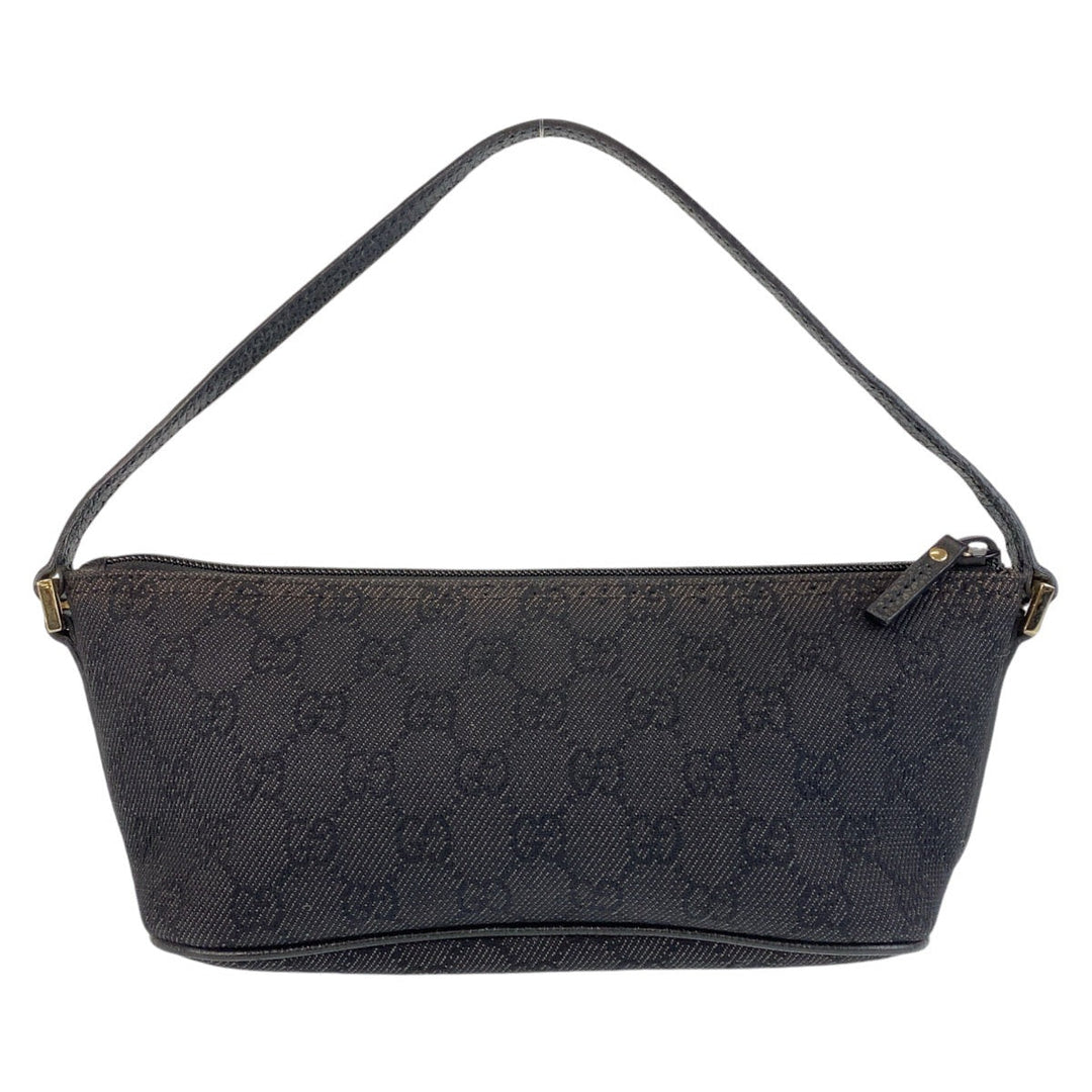 GUCCI Handbag 257300 GG canvas, leather black Handbag accessory pouch Women Used Authentic