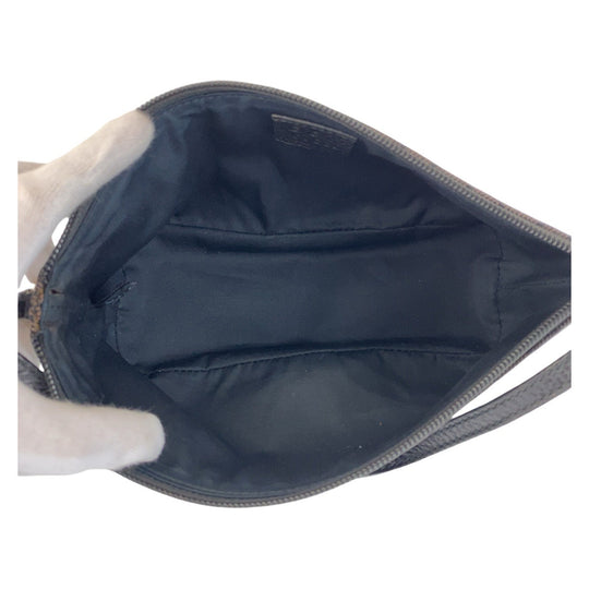 GUCCI Handbag 257300 GG canvas, leather black Handbag accessory pouch Women Used Authentic