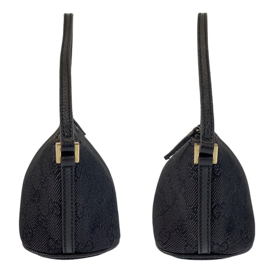 GUCCI Handbag 257300 GG canvas, leather black Handbag accessory pouch Women Used Authentic