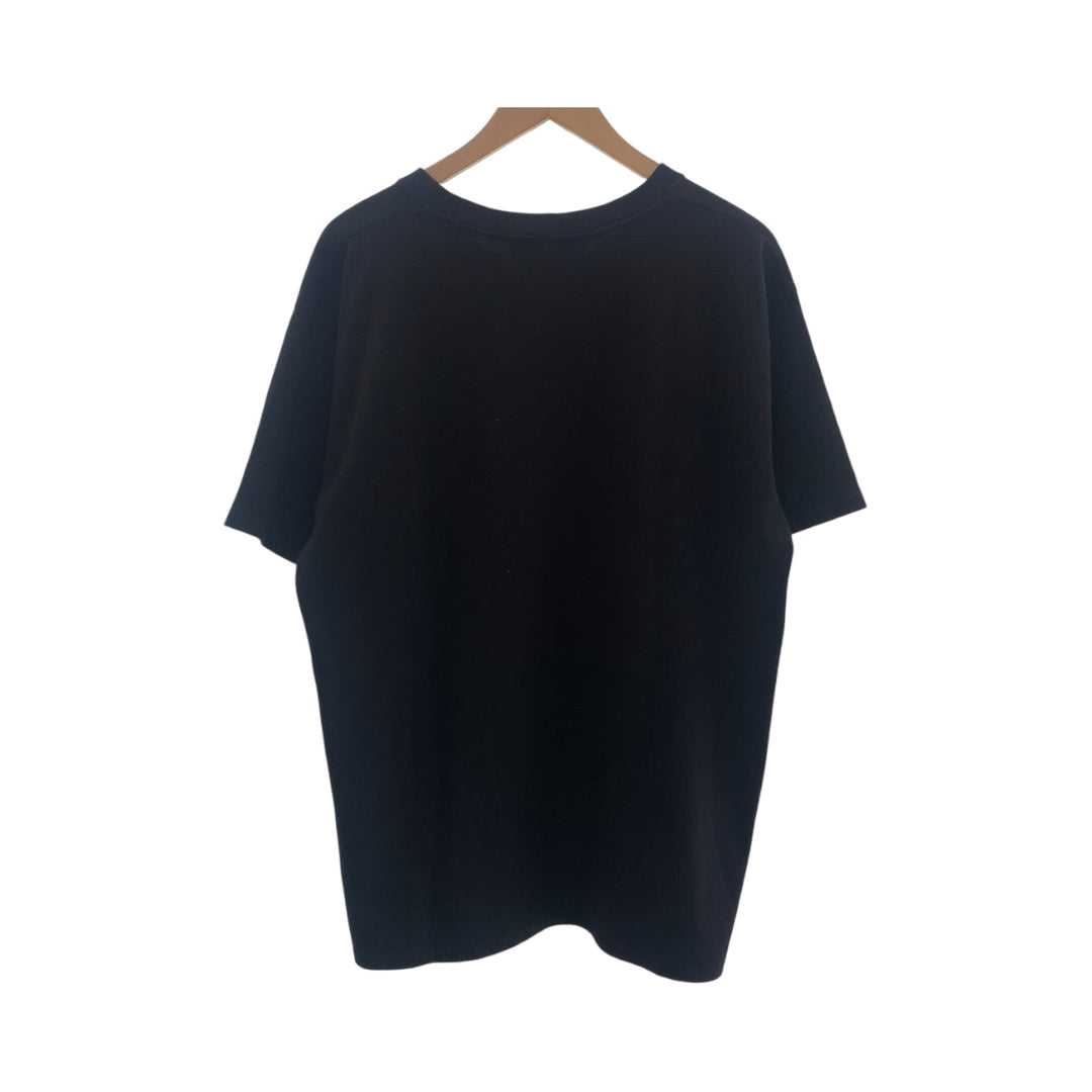 GUCCI Short sleeve T-shirt 616036 cotton Black multicolor Short-sleeved T-shirt cut-and-sew logo mens S Used Authentic