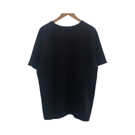 GUCCI Short sleeve T-shirt 616036 cotton Black multicolor Short-sleeved T-shirt cut-and-sew logo mens S Used Authentic
