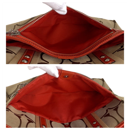 COACH Tote Bag canvas beige Signature