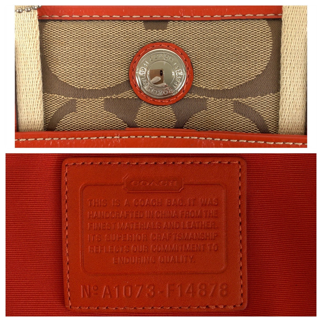 COACH Tote Bag canvas beige Signature