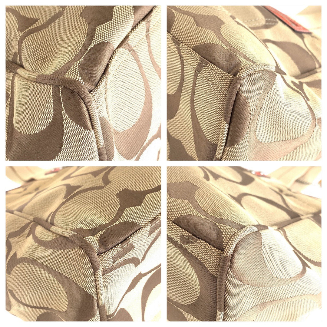 COACH Tote Bag canvas beige Signature