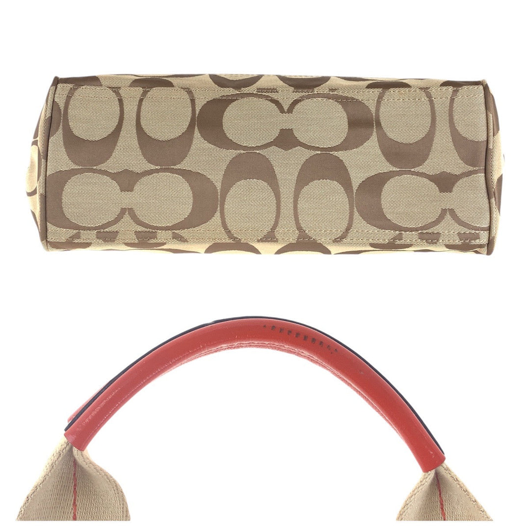 COACH Tote Bag canvas beige Signature