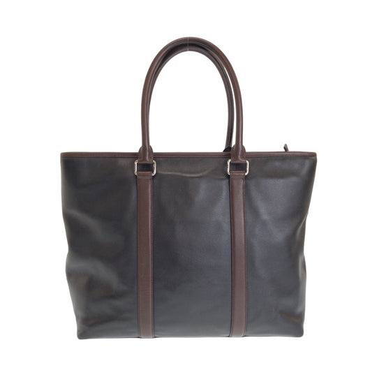 COACH Shoulder Bag F54753 leather Black Brown SilverMetal Shoulder Bag Tote Bag 2way Metropolitan Women Used Authentic