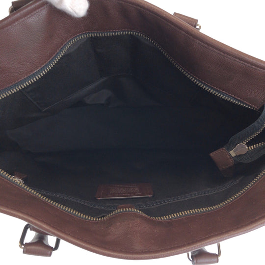 COACH Shoulder Bag F54753 leather Black Brown SilverMetal Shoulder Bag Tote Bag 2way Metropolitan Women Used Authentic