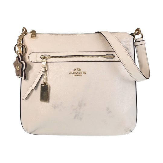 COACH Shoulder Bag leather white Rexy