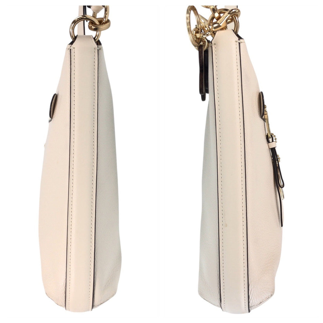 COACH Shoulder Bag leather white Rexy