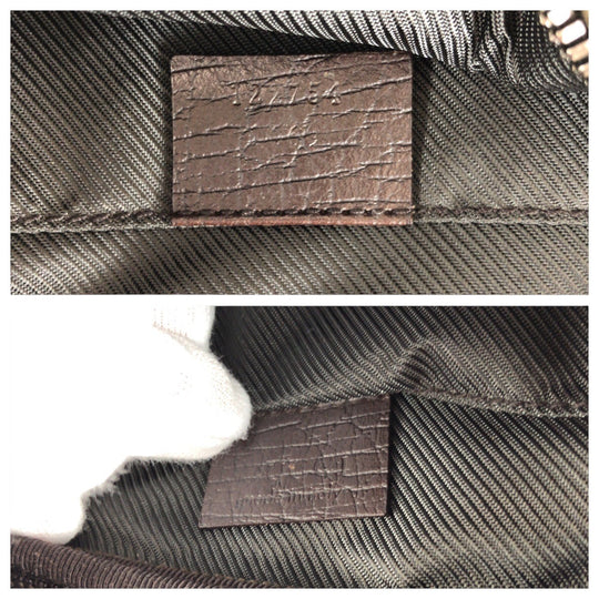 GUCCI Shoulder Bag 122754 GG Supreme canvas, leather Brown Silver Metal Shoulder Bag Pochette Unisex Women Used Authentic