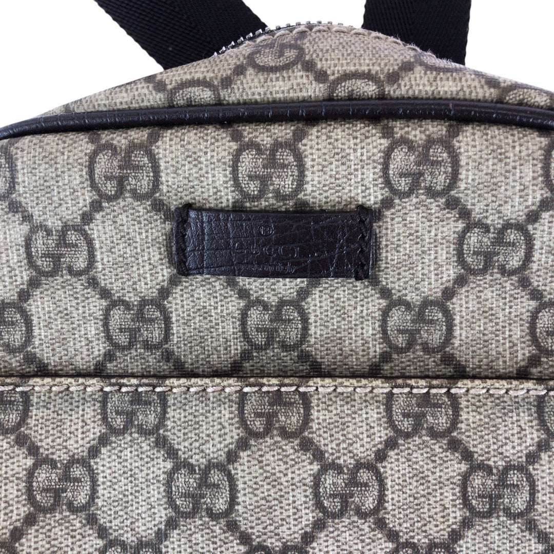 GUCCI Shoulder Bag 122754 GG Supreme canvas, leather Brown Silver Metal Shoulder Bag Pochette Unisex Women Used Authentic