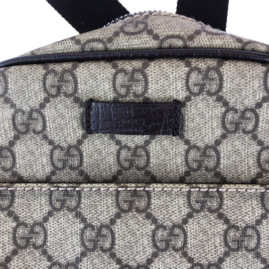 GUCCI Shoulder Bag 122754 GG Supreme canvas, leather Brown Silver Metal Shoulder Bag Pochette Unisex Women Used Authentic