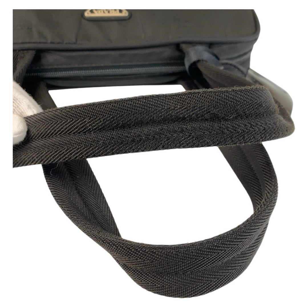 PRADA Shoulder Bag Nylon Black SilverMetal Shoulder Bag Business Bag Handbag Test Triangle With logo Women Used Authentic