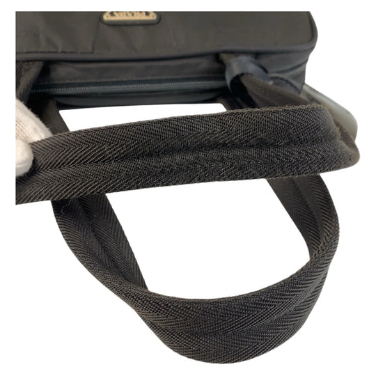 PRADA Shoulder Bag Nylon Black SilverMetal Shoulder Bag Business Bag Handbag Test Triangle With logo Women Used Authentic