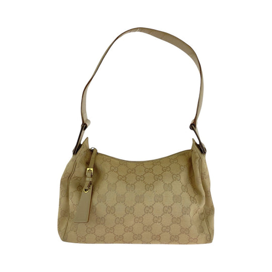 GUCCI Shoulder Bag 92699 GG canvas beige Women Used Authentic