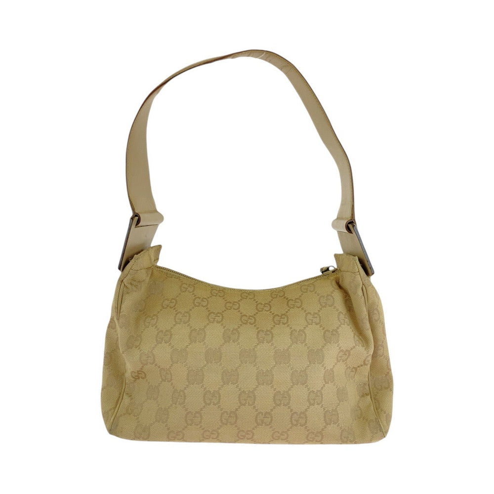 GUCCI Shoulder Bag 92699 GG canvas beige Women Used Authentic