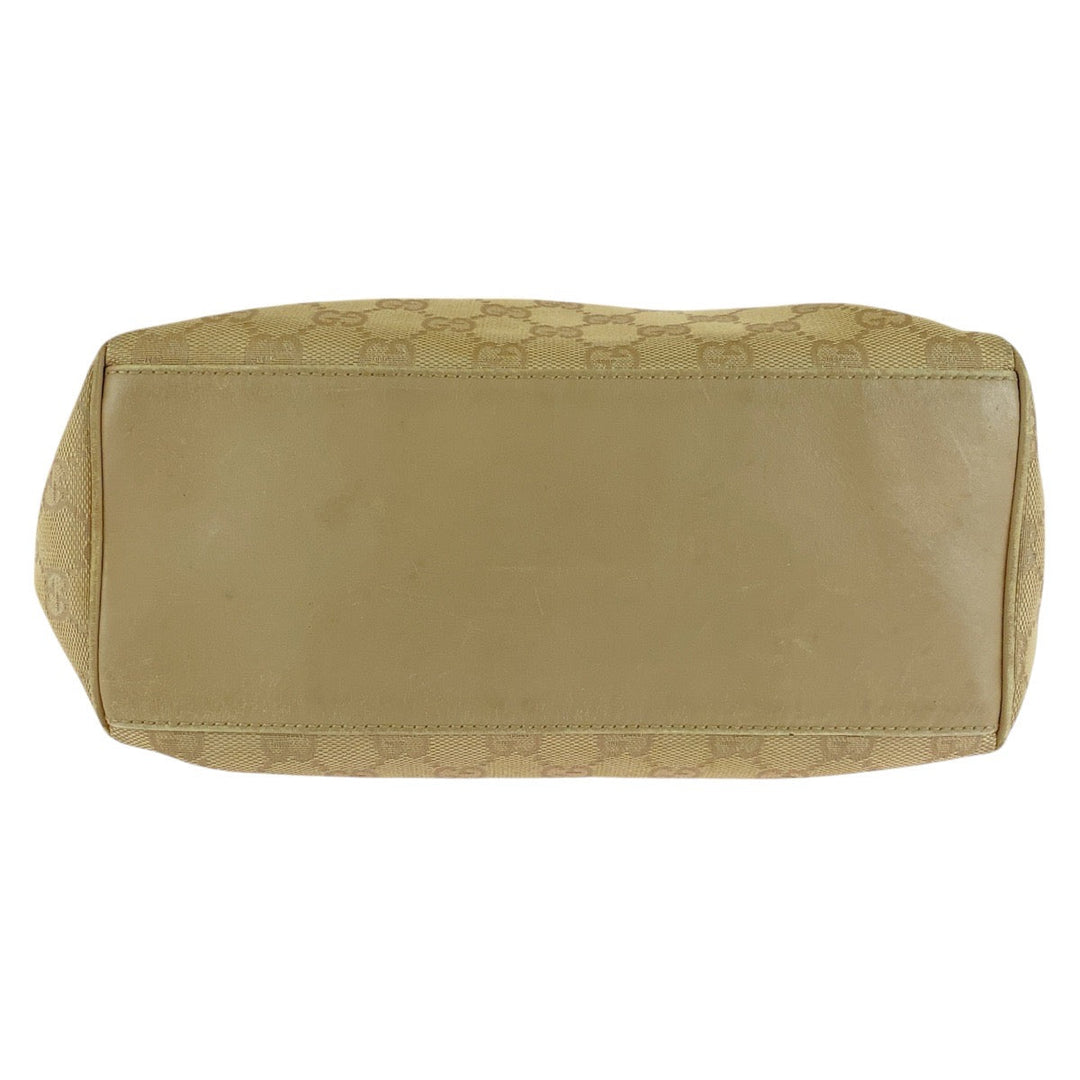 GUCCI Shoulder Bag 92699 GG canvas beige Women Used Authentic