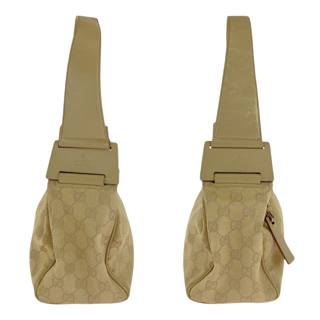 GUCCI Shoulder Bag 92699 GG canvas beige Women Used Authentic