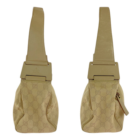 GUCCI Shoulder Bag 92699 GG canvas beige Women Used Authentic