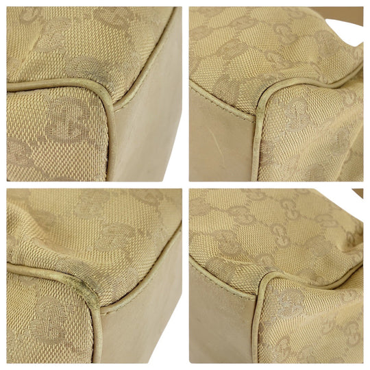 GUCCI Shoulder Bag 92699 GG canvas beige Women Used Authentic