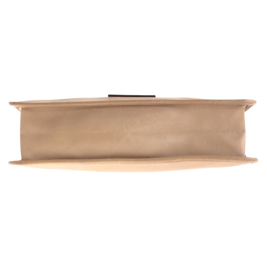 GUCCI Shoulder Bag 91762 leather beige Shoulder Bag pochette Women Used Authentic